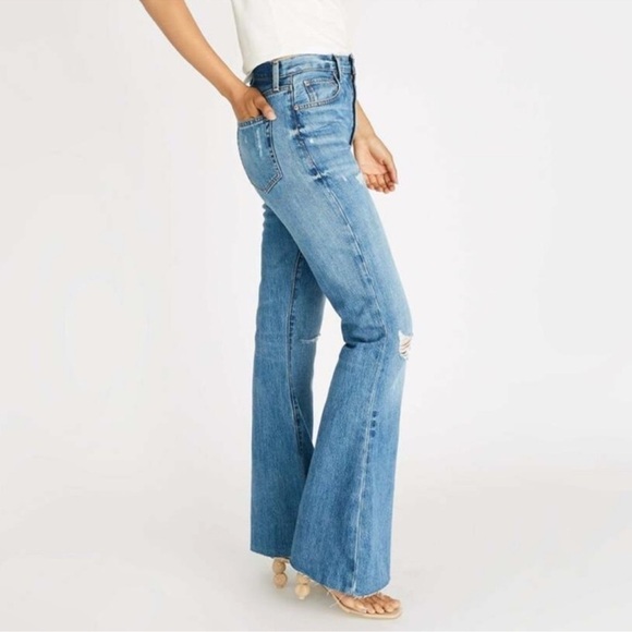 Etica Nina Fleetwood Flare Distressed Jeans - Picture 1 of 11